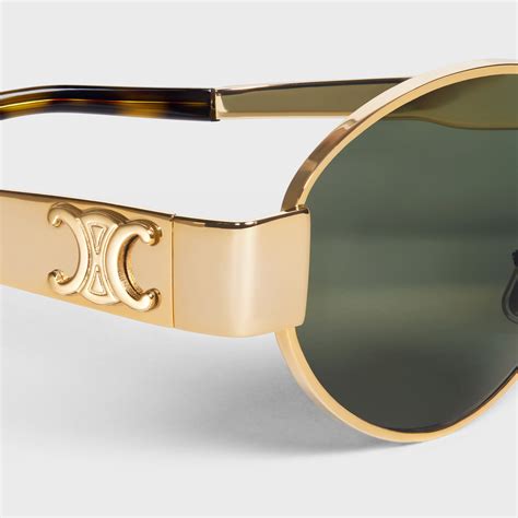 celine sonnenbrille triomphe metal|TRIOMPHE METAL 01 SUNGLASSES IN METAL .